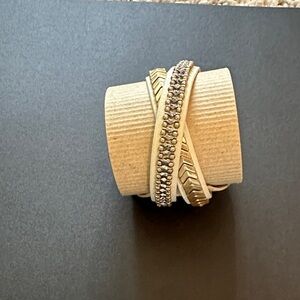 Stella and Dot Gilded Path Double Wrap Women's Bracelet